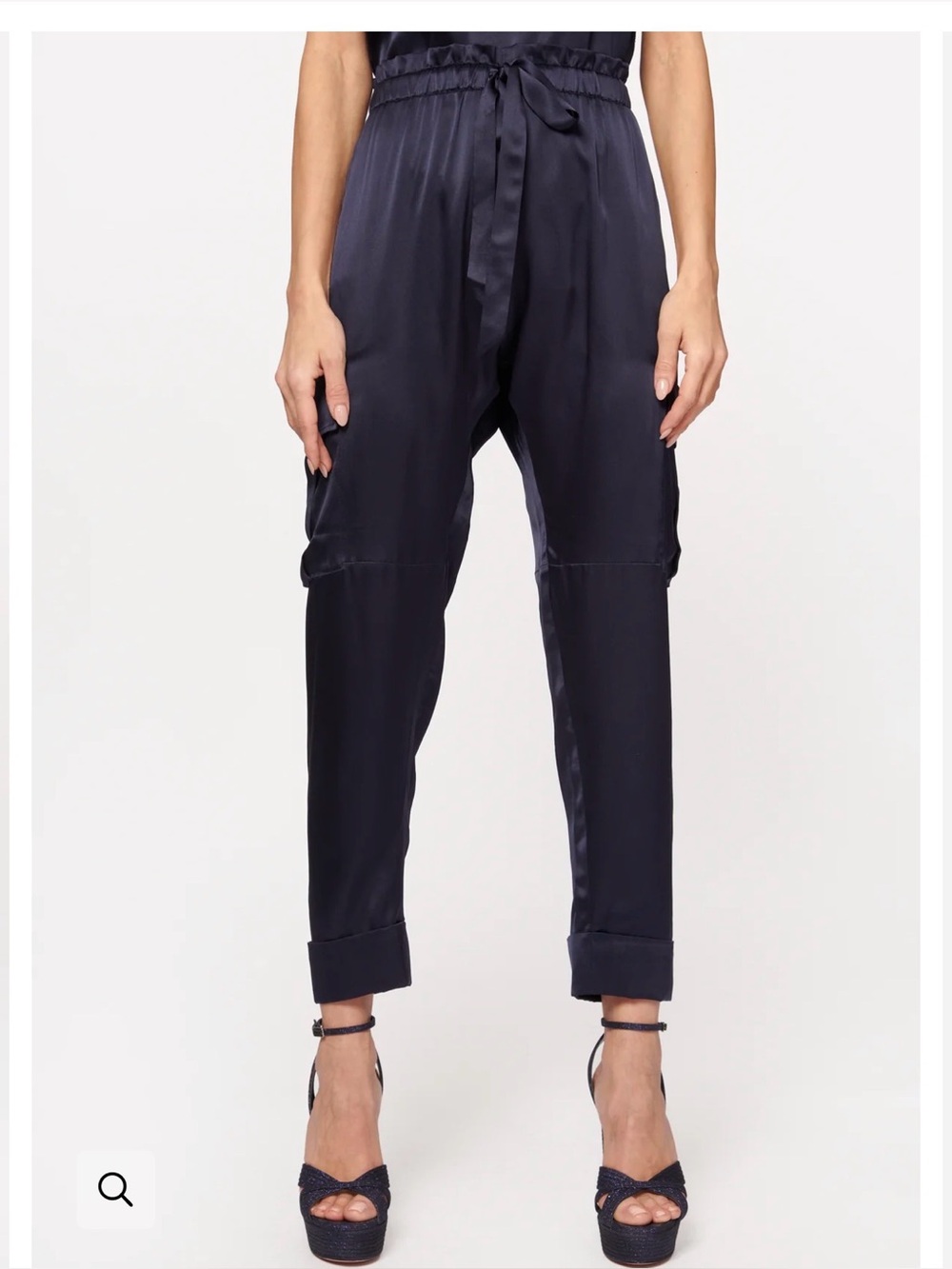 NWT CAMI NYC Carmen Cargo Pant Navy S